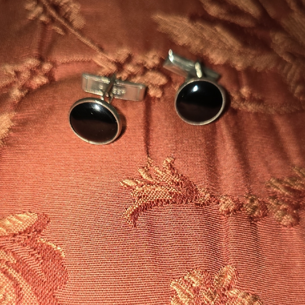 Elegant Black Cufflinks